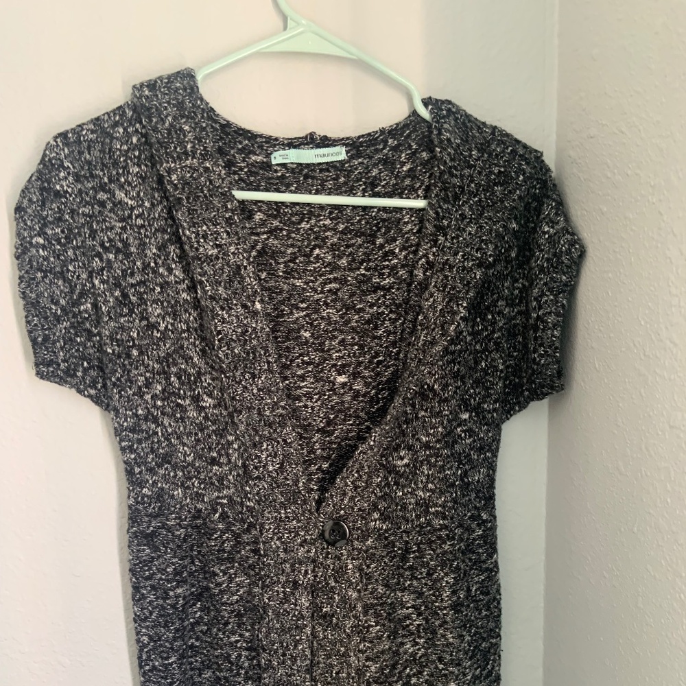 Gray cardigan